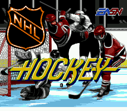 NHL Hockey (USA) Title Screen